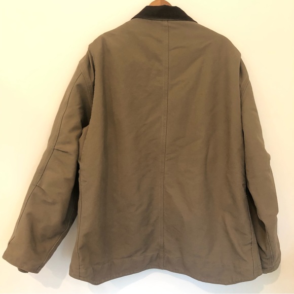 Carhartt Tan Duck Canvas Fleece Lined Heavy Duty Coat RN14806. Sz 2X TALL - Picture 12 of 16